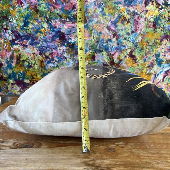 Wild Cheetah Scatter Cushion-Serengeti Floral Cover-Rare South African Textiles - Picture 8 of 8